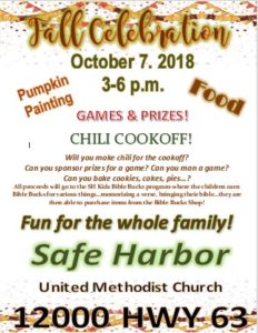 Fall Celebration @ Safe Harbor UMC